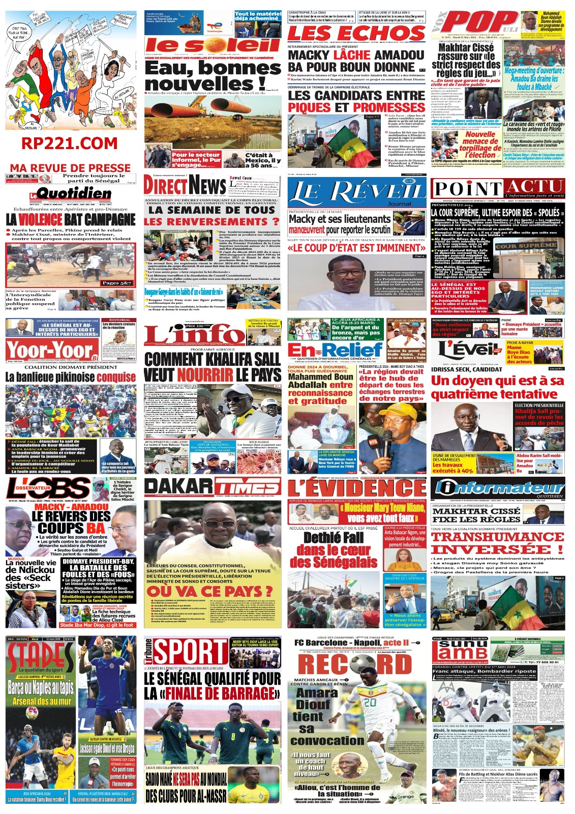 IMPACT - La revue de presse du 12 mars