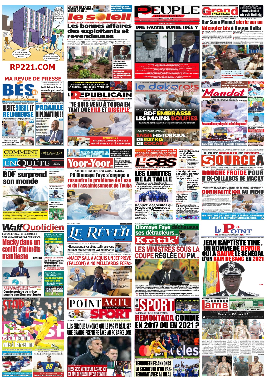 IMPACT - La revue de presse du 16 avril 2024