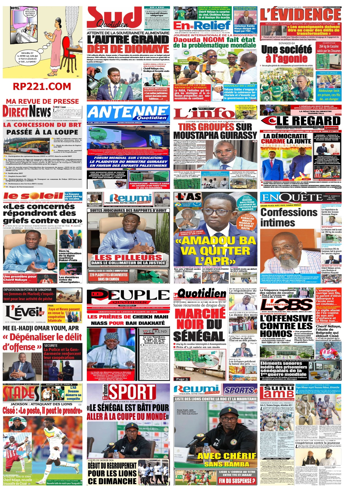 IMPACT - Les UNES de la presse du 25 mai 2024