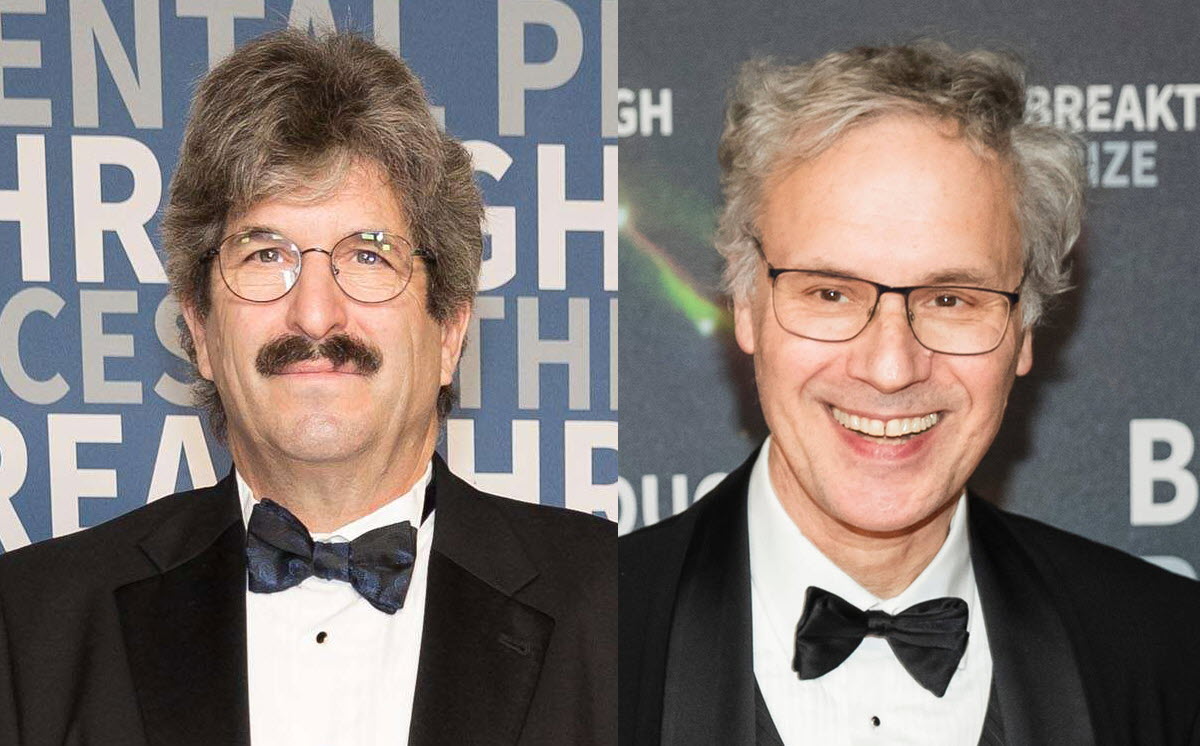 Gary Ruvkun (g.) et Victor Ambros