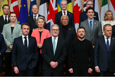 Zelensky entouré par ses alliés européens, après son clash avec Trump