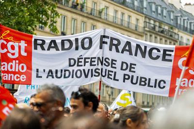 France - Début d'une grève dans l'audiovisuel public contre un projet de holding commune