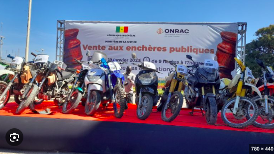 Photo d'archives : une vente aux enchères de l'ONRAC
