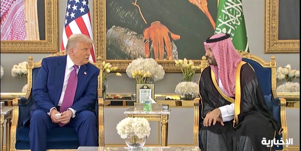 Le prince héritier Mohammed ben Salman et le président américain Donald Trump