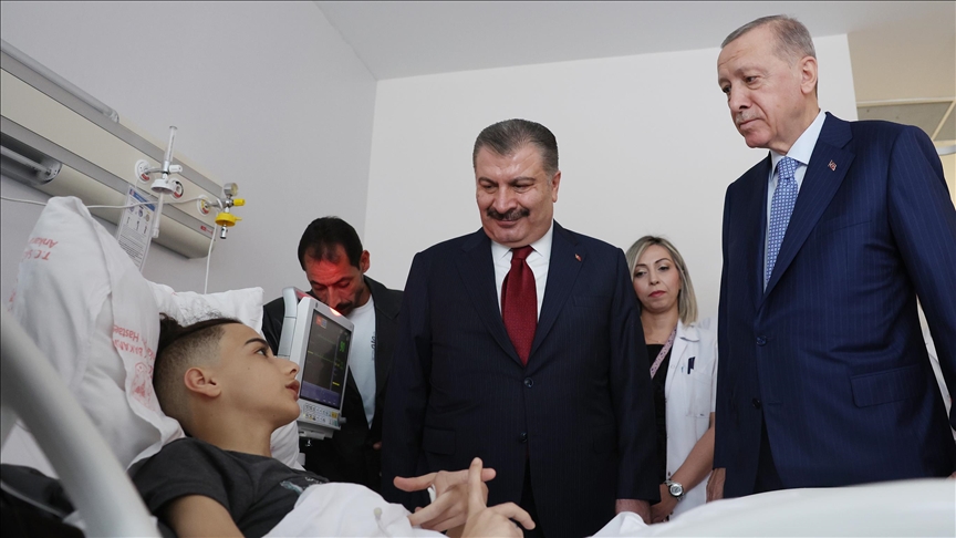 Erdogan au chevet d'un enfant de Gaza soigné de ses blessures en Türkiye (photo d'illustration)