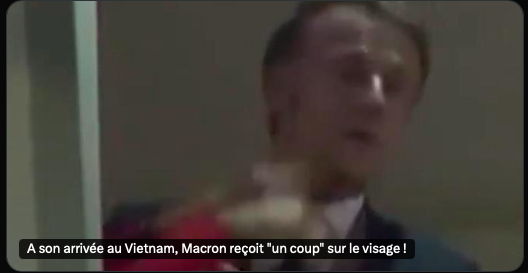 A son arrivée au Vietnam, Macron reçoit "un coup" sur le visage, "un moment de décompression", selon l'Élysée 