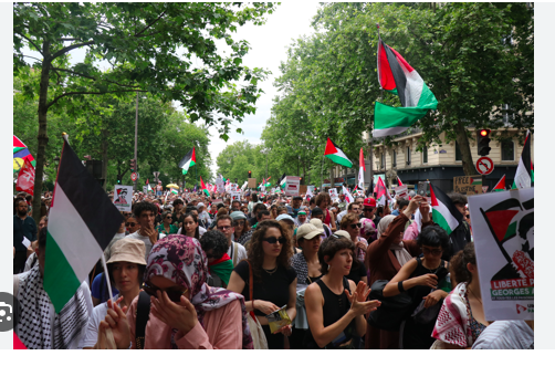 A Paris, des milliers de personnes manifestent contre Israël et son "génocide" à Gaza