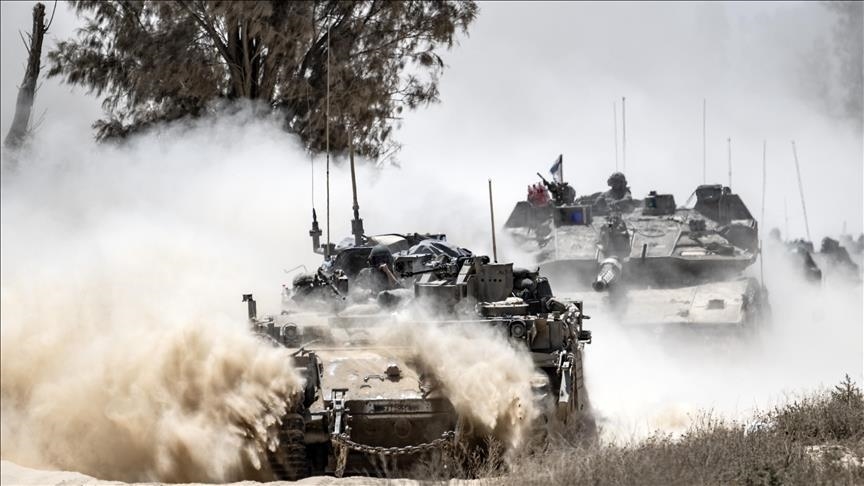 L'armée sioniste en action en Palestine