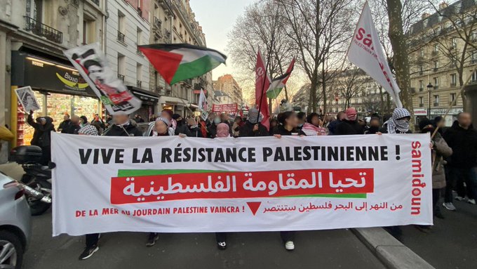 Manifestation à Paris pour dénoncer le "génocide" en Palestine