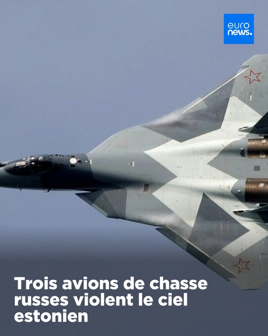 L’OTAN intercepte trois avions de combat russes dans le ciel estonien