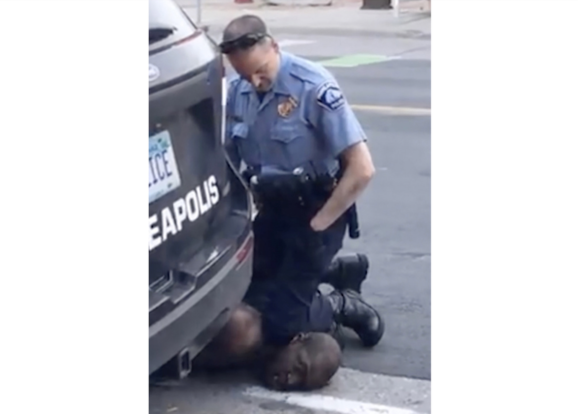 Le policier meurtrier et sa victime George Floyd