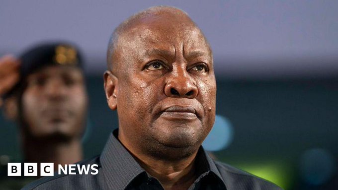 Le président du Ghana, James Manama