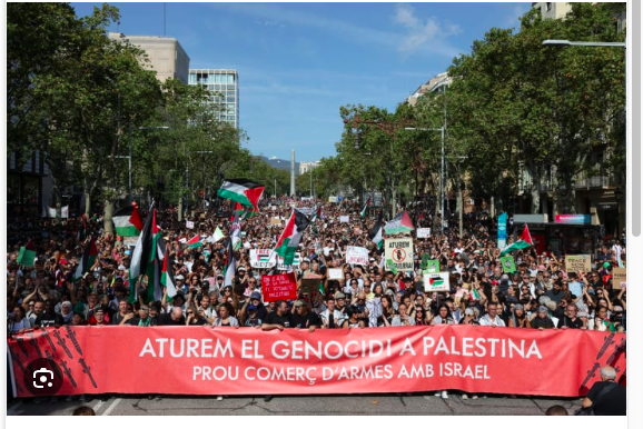 Rome, Barcelone, Madrid ... des foules en soutien aux Palestiniens