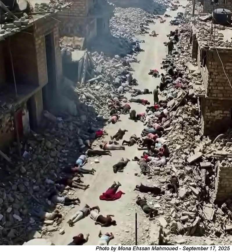 A Gaza, les massacres de Palestiniens par les armées sionistes sont visibles partout dans l'enclave sous blocus israélien depuis près de 30 ans