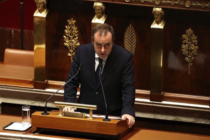 Sébastien Lecornu, le 14 octobre 2025, livre sa déclaration de politique générale devant les députés français