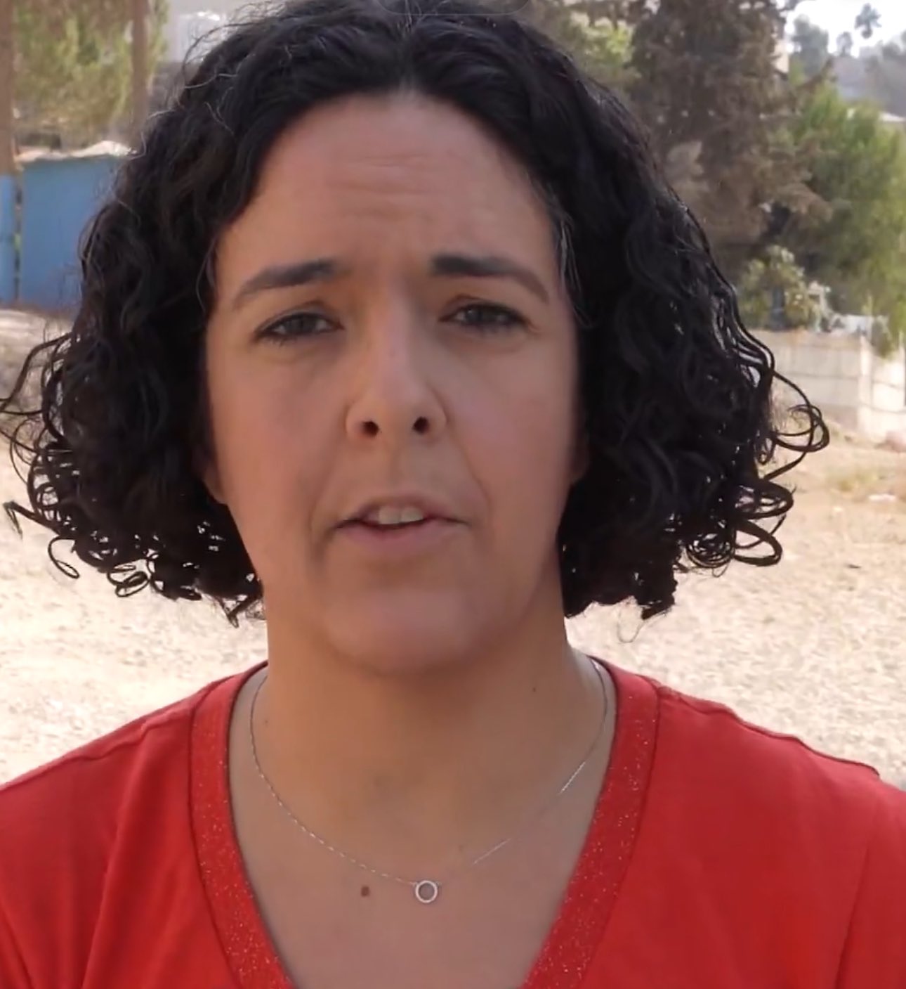 La députée LFI au parlement européen, ici en Cisjordanie occupée par Israël