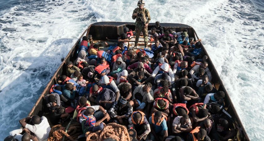 Des migrants arrivés en Italie (DR)