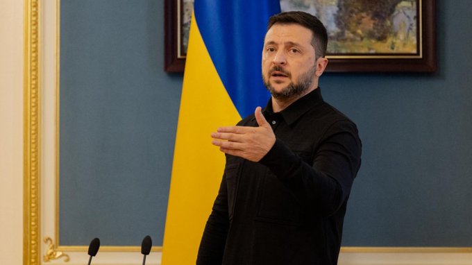 Le président ukrainien Volodymyr Zelensky