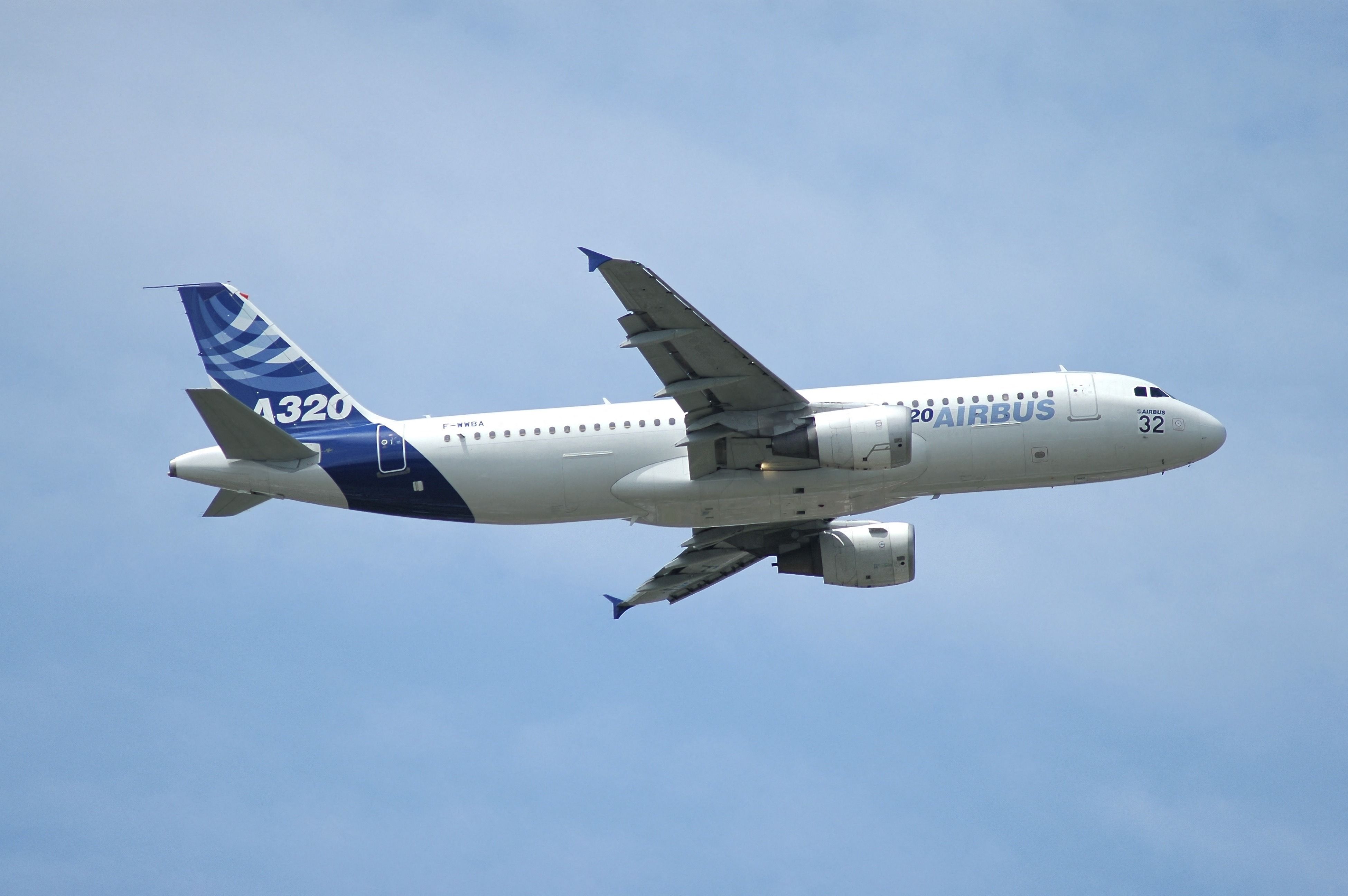 L'avion A320 de la firme Airbus