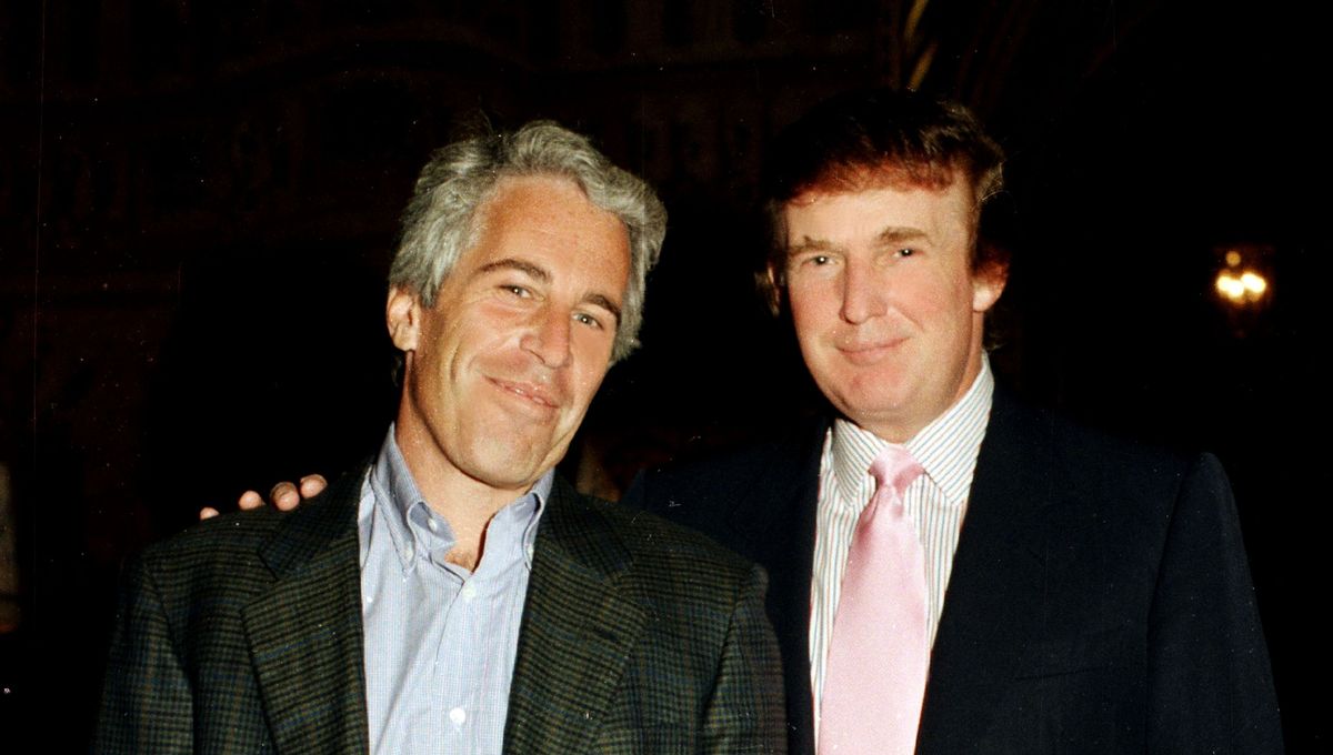 Donald Trump (d.) et Jeffrey Epstein