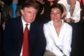 Donald Trump en compagnie de Ghislaine Maxwell, l'amie intime de Jeffrey Epstein