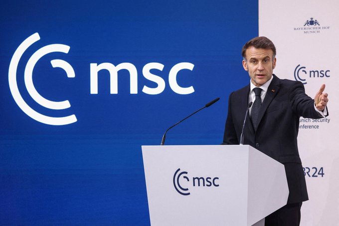 Emmanuel Macron à Munich le 13 février 2026