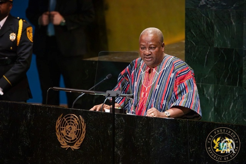 Le president du Ghana John Dramani Mahama