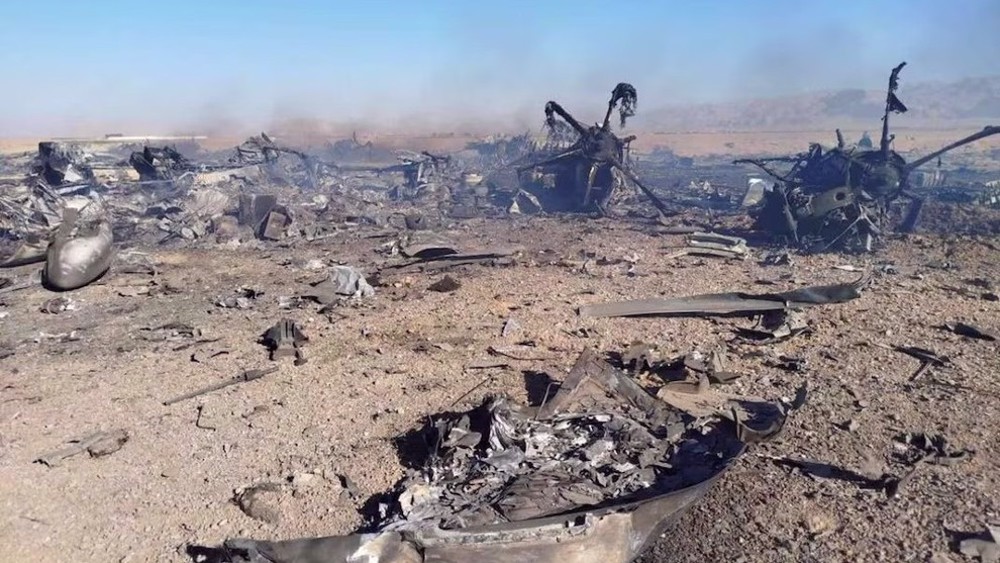 Des débris d'avions américains abattus en Iran (avril 2026)