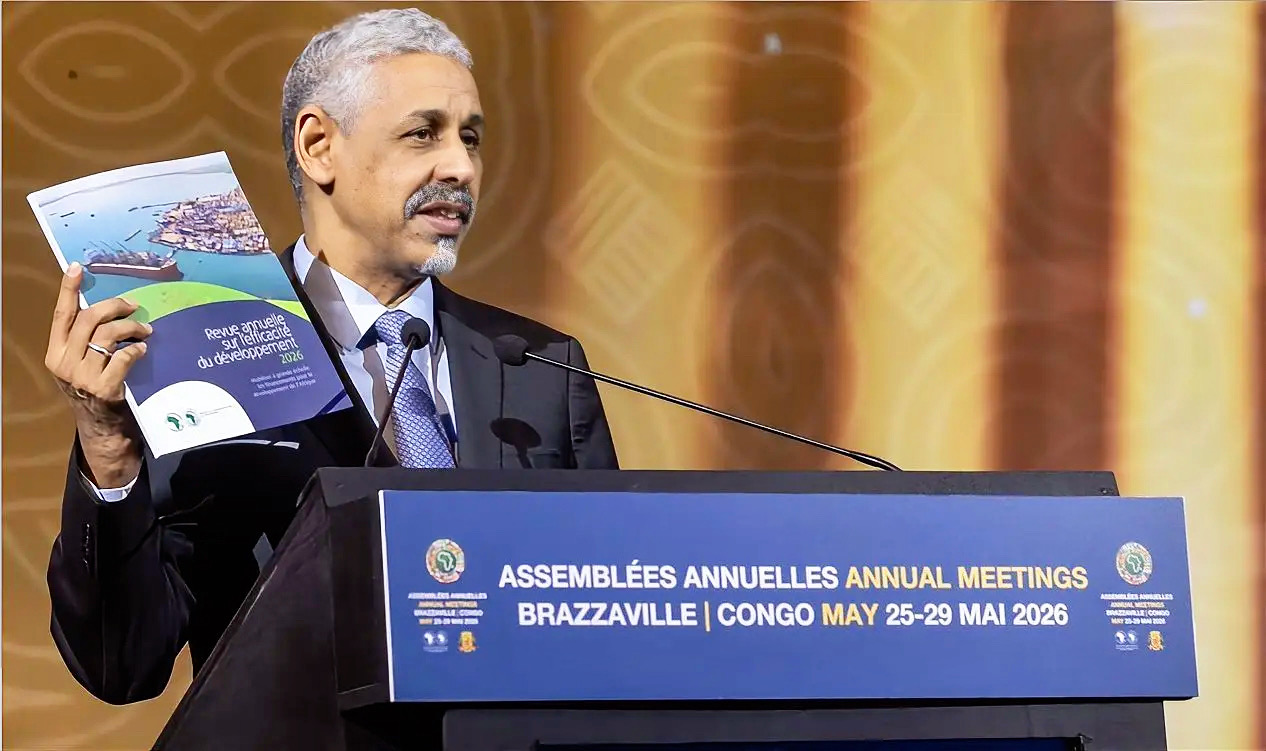 Sidi Ould Tah, président du Groupe de la Banque africaine de développement (BAD), à Brazzaville en mai 2026