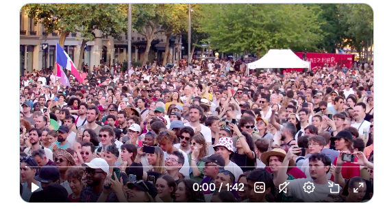 La manifestation antiraciste et contre la haine à Paris le 21 juin 2026 (capture d'écran)