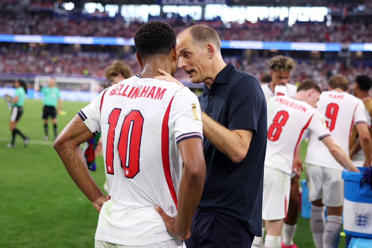 Thomas Tuchel (d.) avec Jude Bellingham
