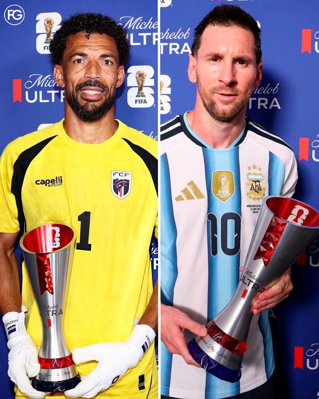 Vozinha (g.) et Messi