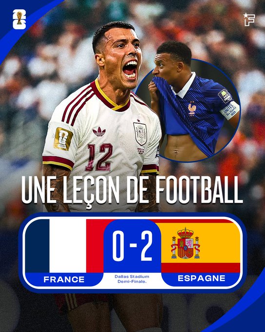 Coupe du monde : L'équipe de France en plein cauchemar face à l'Espagne