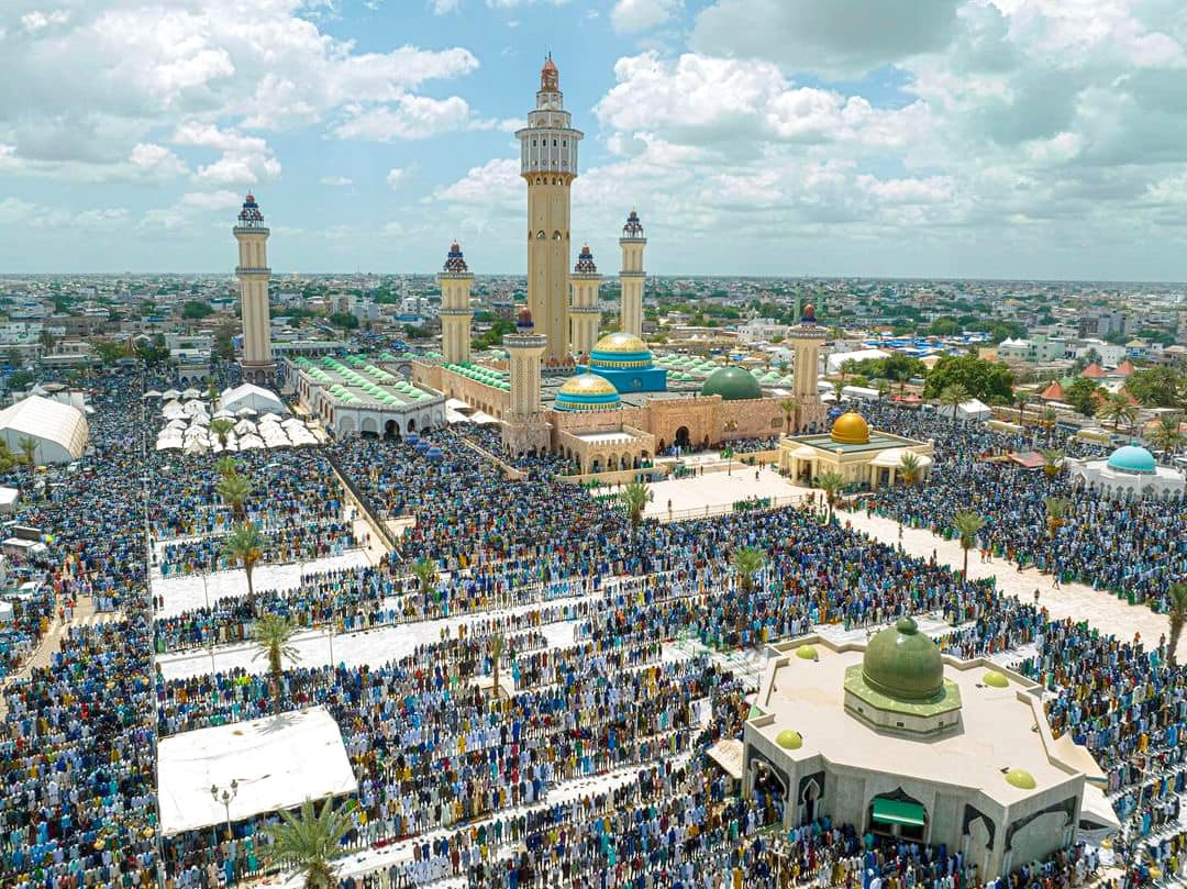 Une vue aérienne de Touba lors du Grand Magal 2026 (photo RTS)