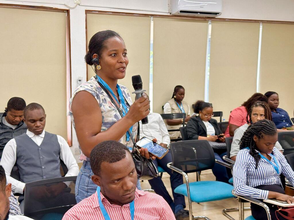 Des membres de la Commission électorale nationale, des journalistes et des représentants de la société civile participent à des sessions organisées par l'ONU pour renforcer la communication électorale avant les élections de septembre à São Tomé-et-Príncipe (Cinu Dakar)