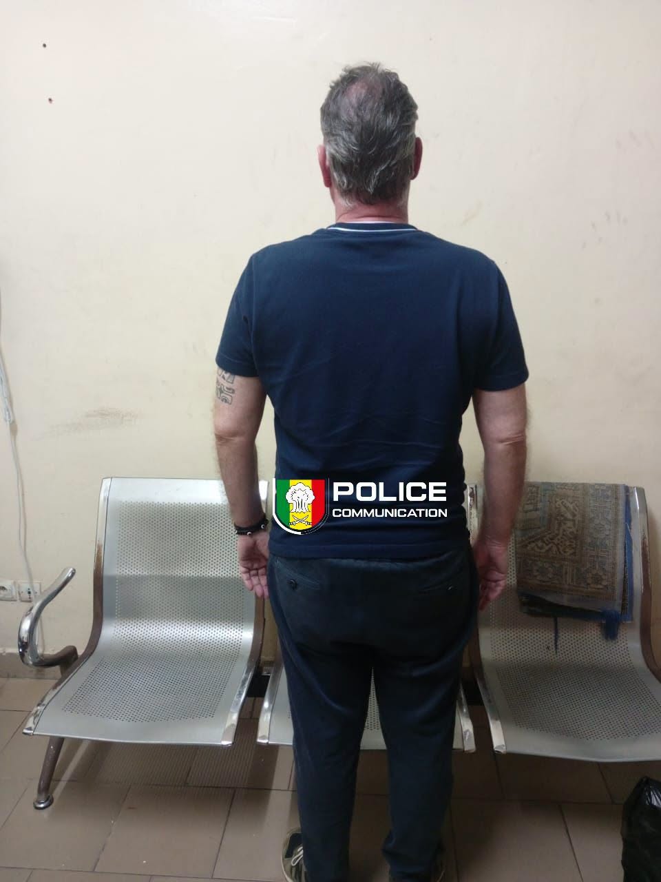 Le ressortissant étranger interpellé par la Division des investigations  criminelles (Police sénégalaise)
