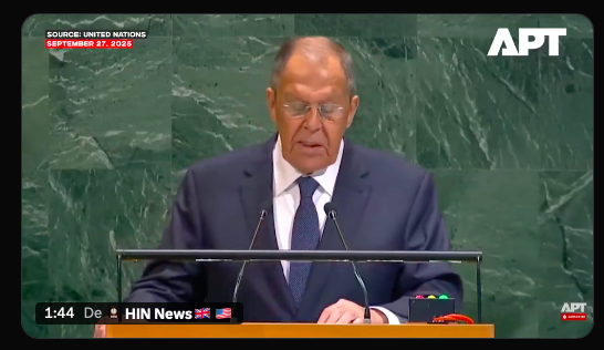 Serguei Lavrov (capture d'écran)