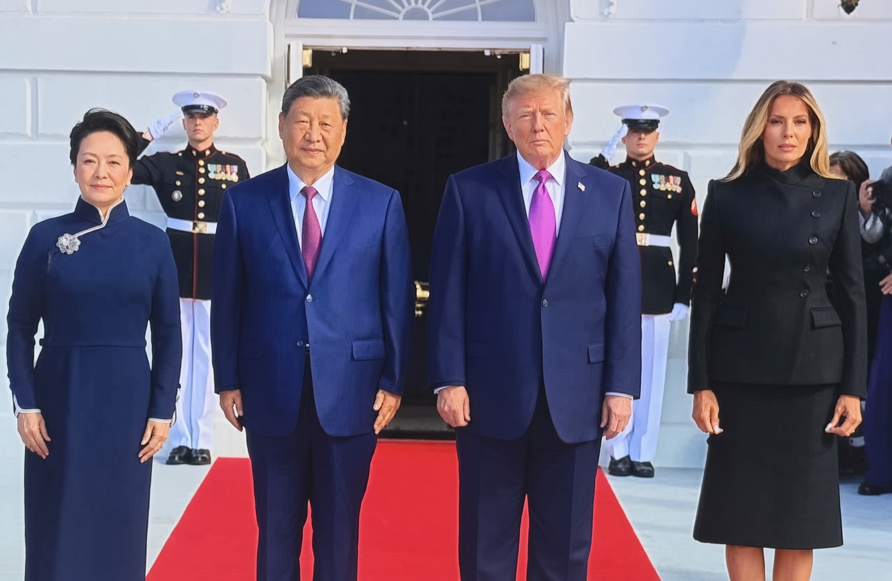Xi Jinping, Donald Trump et leurs épouses