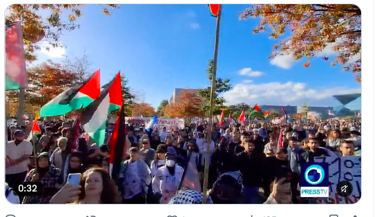 Dea manifestants pro-palestiniens à Berlin le 10 octobre 2026