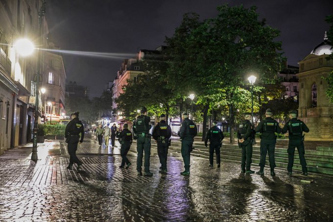 Des forces de sécurité dans la capitale française