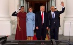 Les Trump à la Maison Blanche pour une dernière rencontre avec les Obama