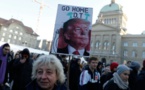 Plusieurs centaines de manifestants à Berne contre Trump à Davos