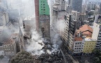 Brésil: spectaculaire effondrement d'une tour à Sao Paulo
