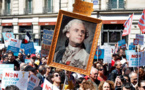 La gauche fait entendre sa voix à Paris pour la "Fête à Macron"