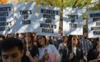 Harcèlement sexuel: des milliers d'employés de Google manifestent à travers le monde