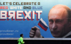 A Londres, des affiches pour "célébrer" le rôle de la Russie dans le vote du Brexit