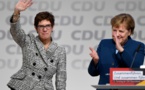 Allemagne: Annegret Kramp-Karrenbauer, successeur de Merkeel à la présidence de la CDU