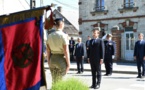 Dans l'Aisne, Macron honore de Gaulle et "l'esprit français de résistance"