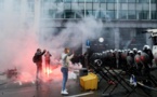 Bruxelles - Des heurts lors d’une manifestation contre les mesures anti-COVID-19