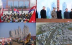 « Encore 10 000 nouveaux logements à Pyongyang - Cérémonie de pose de la première pierre » (KCNA)